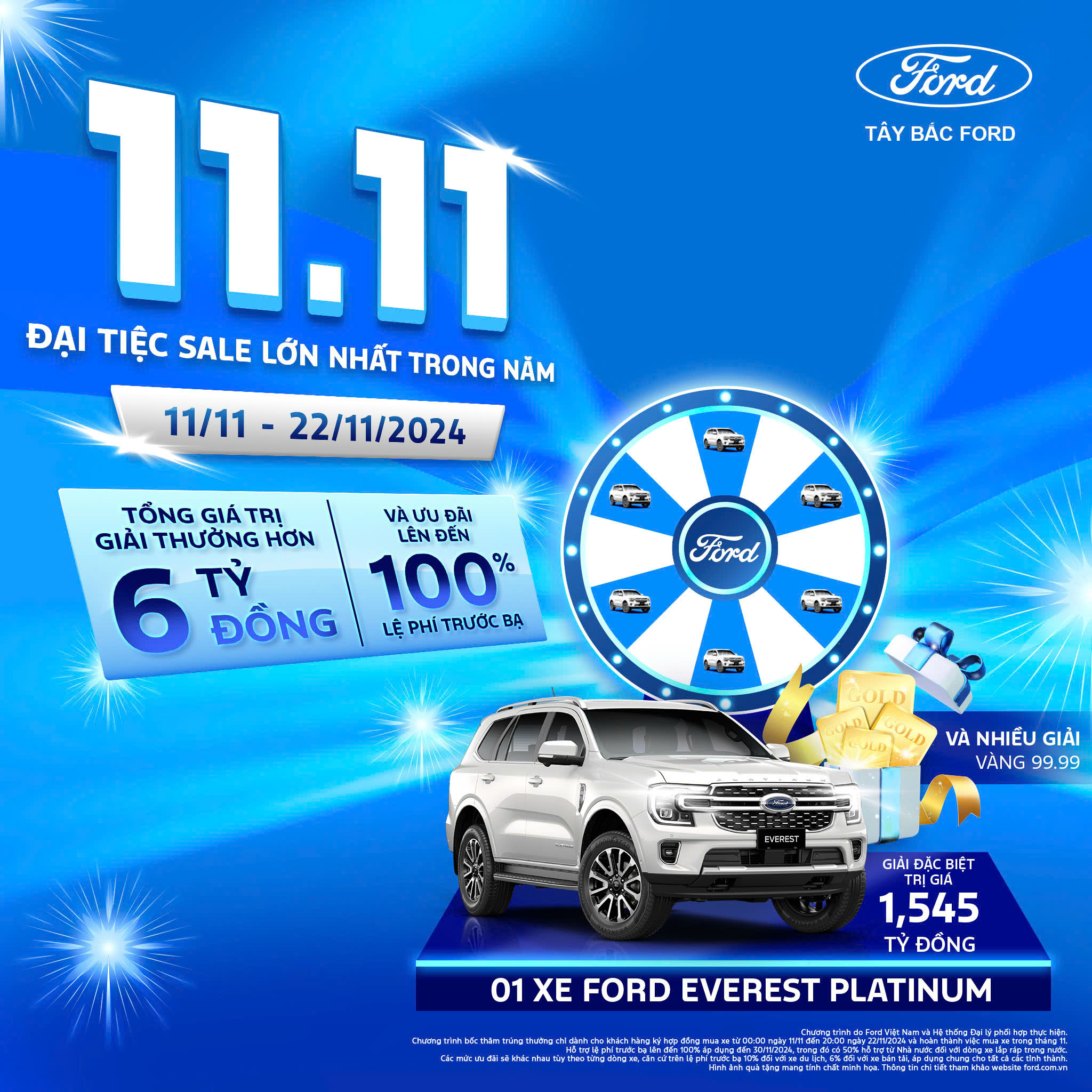 “Đại Tiệc Sale” Ford Việt Nam: Ưu Đãi Lớn Nhất Trong Năm và Cơ Hội Sở Hữu Ford Everest Platinum